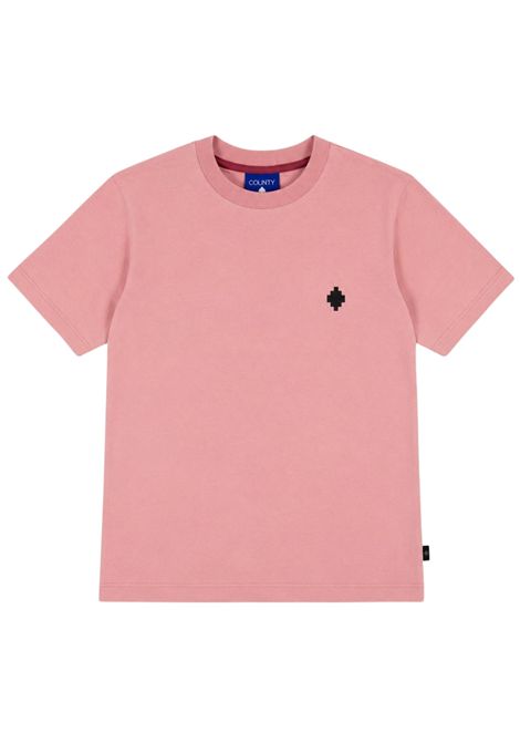 Pink cotton T-shirt for girls MARCELO BURLON | JGTH106ROSA